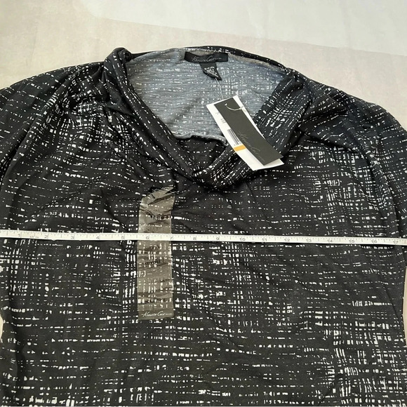 womens kenneth cole black swoop blouse size Small NWT - Picture 7 of 8